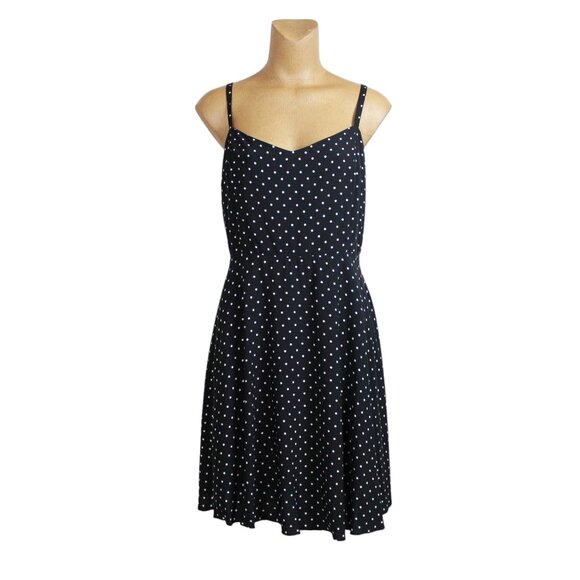 Old Navy Dresses & Skirts - Old Navy Black White Polka Dots Cami Mini Dress
